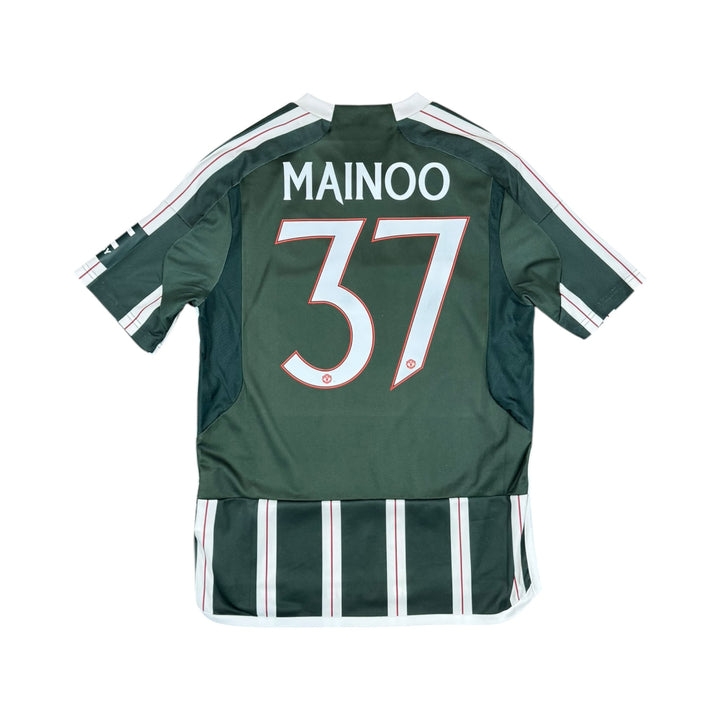 2023-24 Manchester United Adidas Away Shirt MAINOO #37 - 9/10 - (15-16 Years)