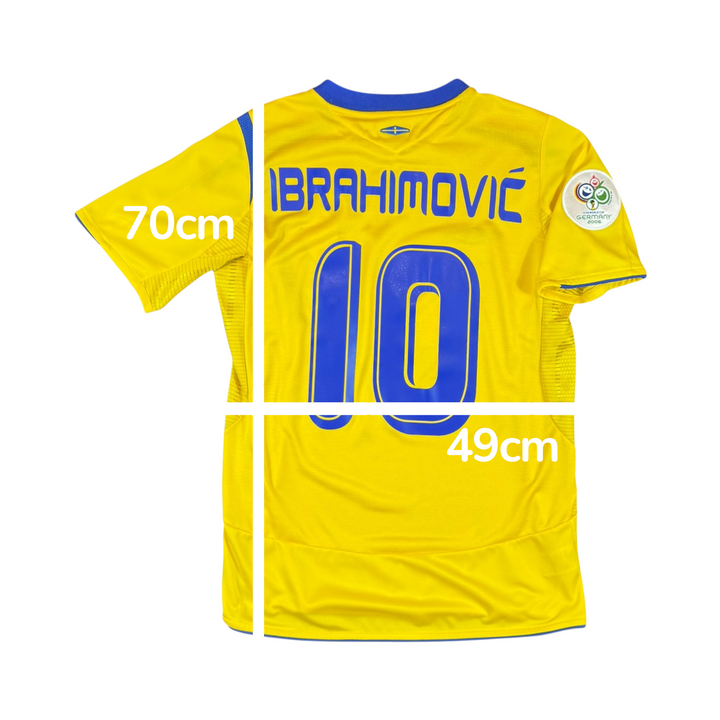 2005-06 Sweden Umbro Home Shirt IBRAHIMOVIC #10 - 10/10 - (S)