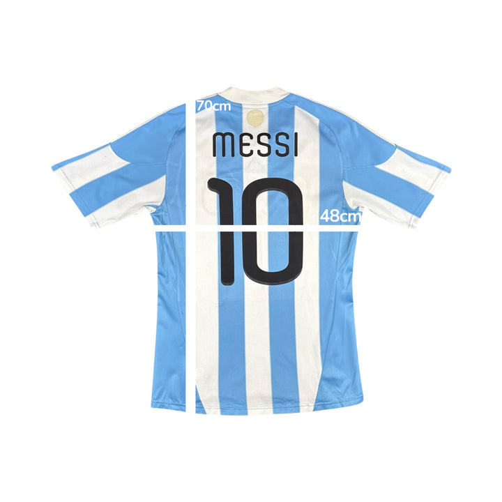2010 Argentina Adidas Home Shirt #10 MESSI - 7/10 - (L)