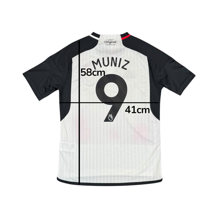 2023-24 Fulham Adidas Home Shirt #9 MUNIZ - 8/10 - (11-12 Years)