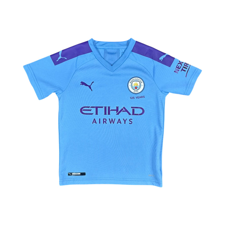 2019-20 Manchester City Puma Home Shirt - 9/10 - (7-8 Years)