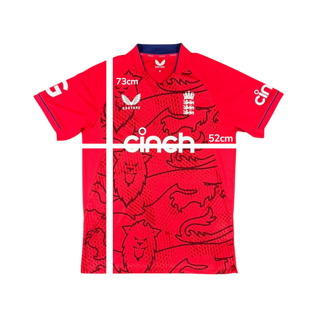 2022 England Cricket Castore Shirt - 9/10 - (M)
