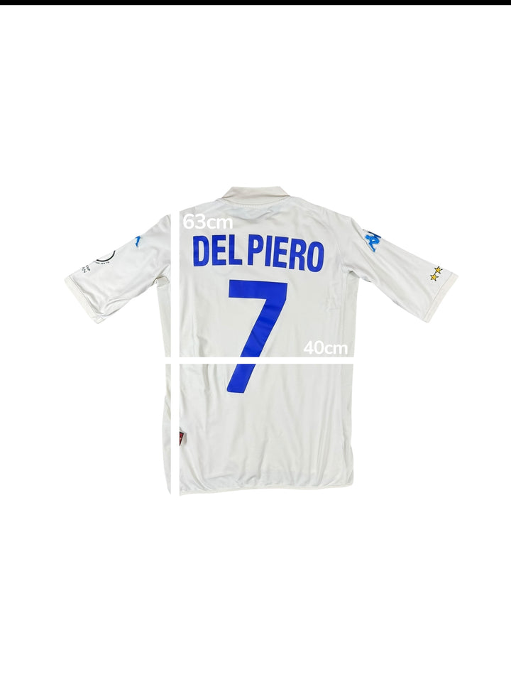 2002-04 ITALY Kappa Kombat Away Shirt #7 DEL PIERO - 8/10 - (S)