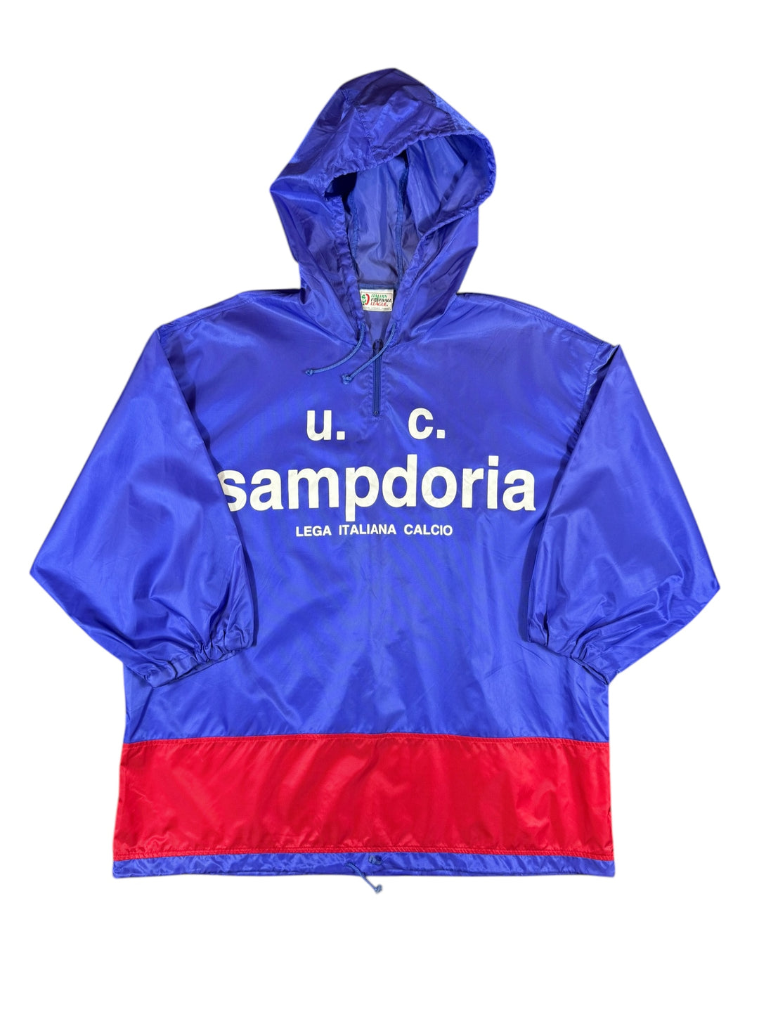 1993 Sampdoria Kappa Football 1/4 Zip Bench Jacket - 8/10 - (XL)