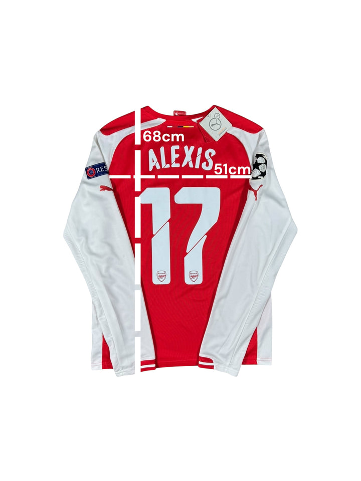 2014/15 Arsenal Puma Home Champions League Football Shirt #17 ALEXIS Brand New (S)