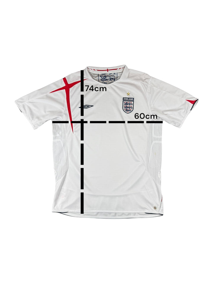 2005/07 England Umbro Home Football Shirt - 7/10 - (XL)