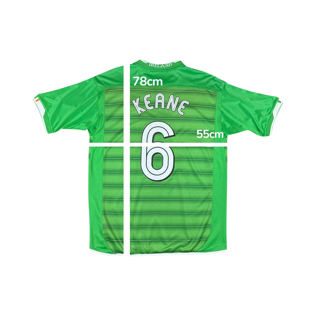 2003-04 Ireland Umbro Home Shirt #6 KEANE - 9/10 - (L)