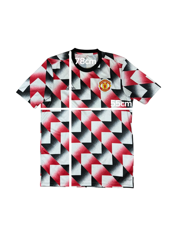 2022/23 Manchester United Adidas Pre-Match Football Shirt - 9/10 - (L)