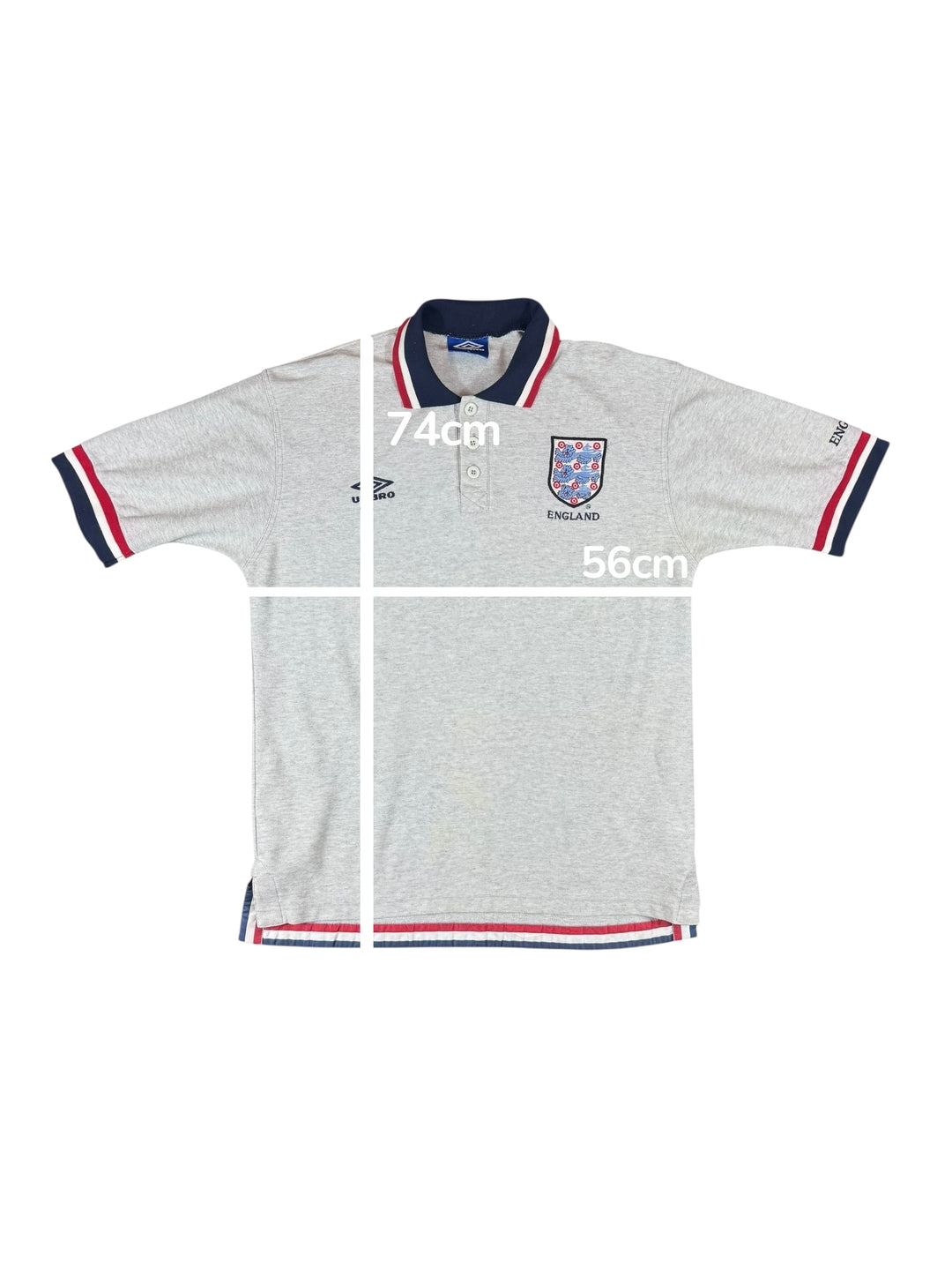 1996-97 England Umbro Training Polo Shirt - 7/10 - (L)