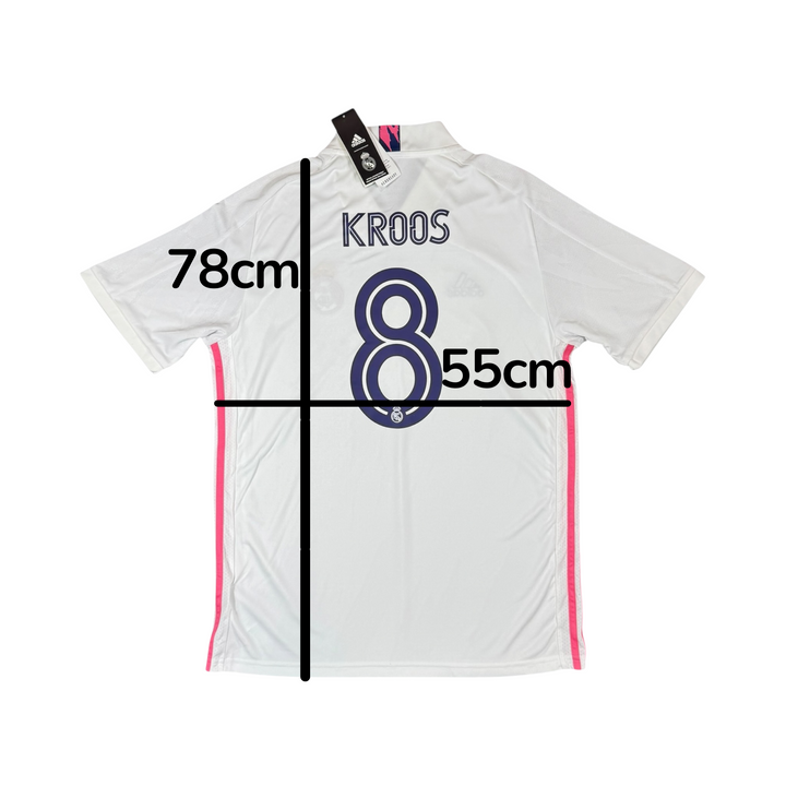 2020-21 Real Madrid Adidas Home Shirt KROOS #8 Brand New (L)
