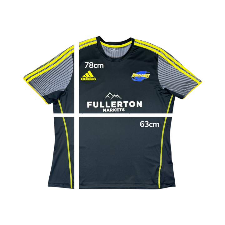 2017 Hurricanes Adidas Training Rugby Shirt - 8/10 - (2XL)