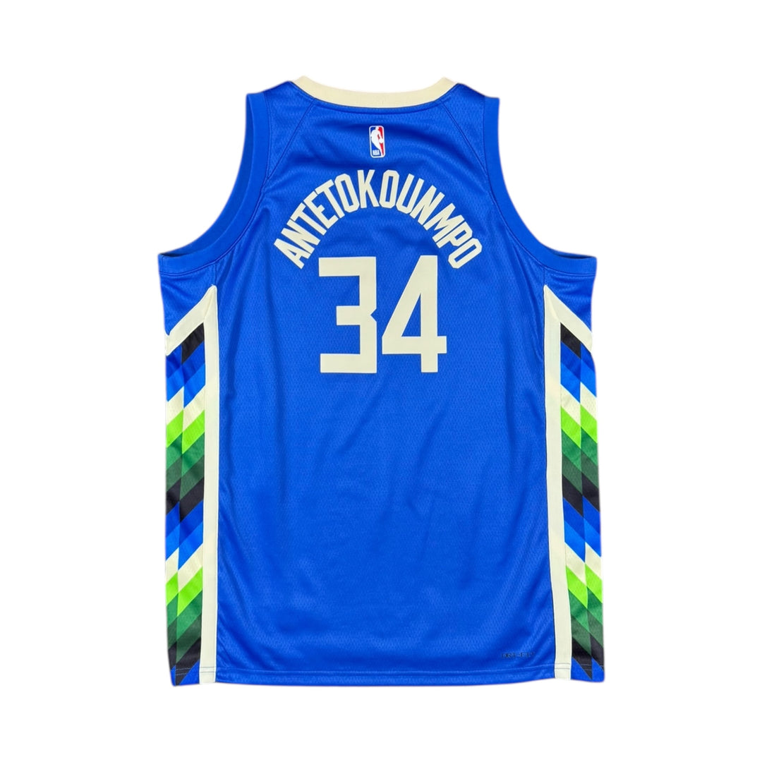 2022-23 Milwaukee Bucks Nike Swingman Basketball Jersey #34 ANTETOKOUNMPO - 8/10 - (15-16 Years)