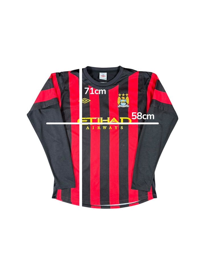 2011/12 Manchester City Umbro Away Longsleeve Shirt - 7/10 - (M)