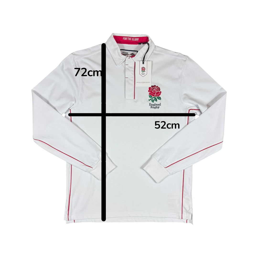 England Longsleeve Home Rugby Shirt Brand New (L)