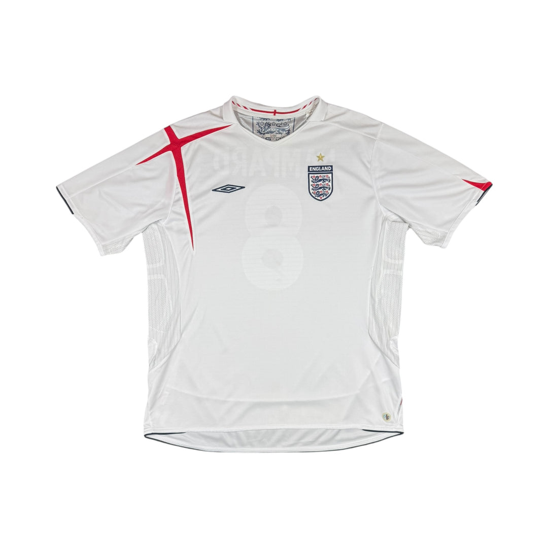 2005-07 England Umbro Home Shirt #8 LAMPARD - 9/10 - (2XL)