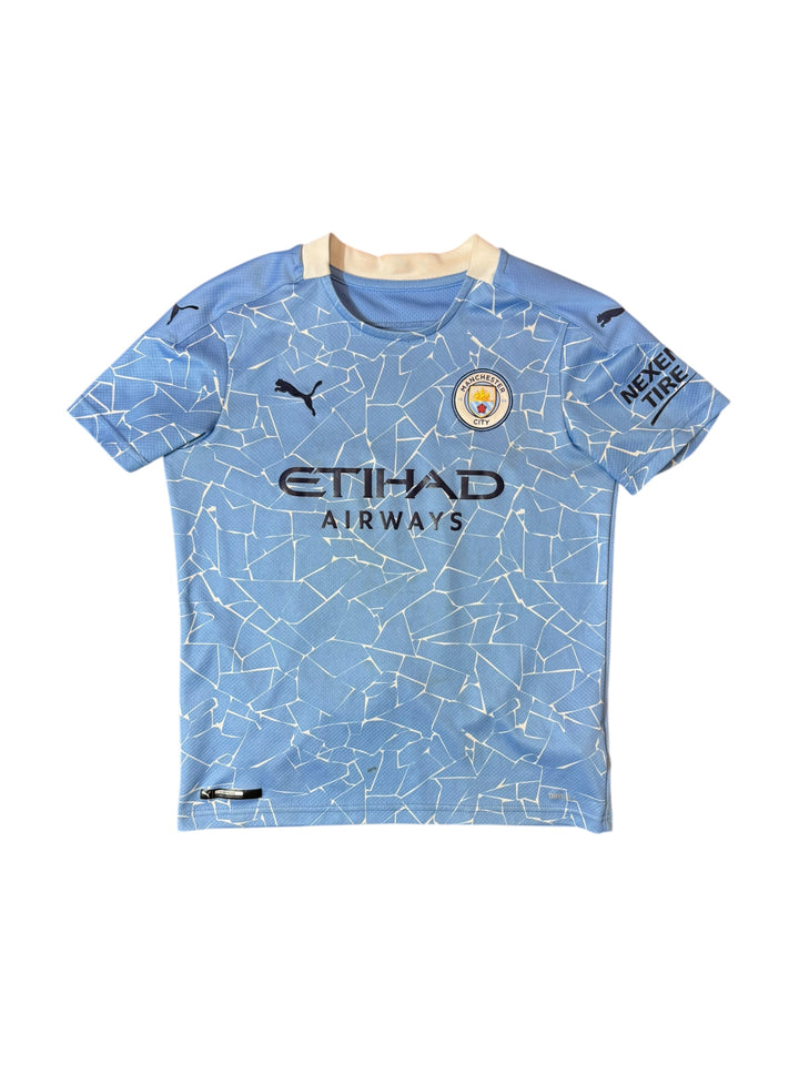 2020/21 Manchester City Home Shirt #10 Kun Aguero - 7/10 - (11-12 Years)