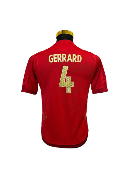 England 2006/07 Home Football Jersey #4 Gerrard