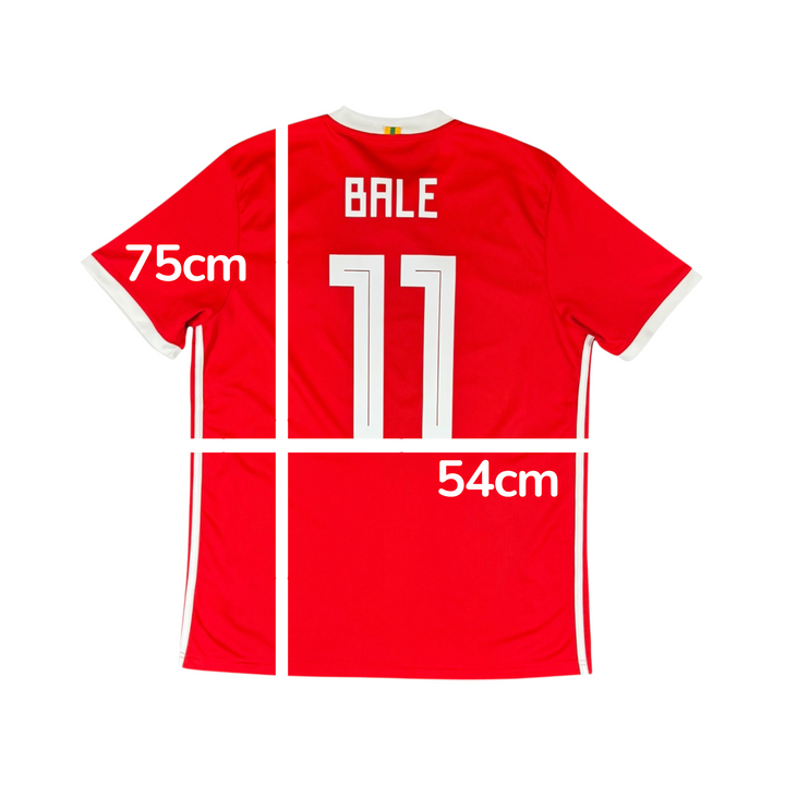 2018-19 Wales Adidas Home Shirt BALE #11 - 10/10 - (L)