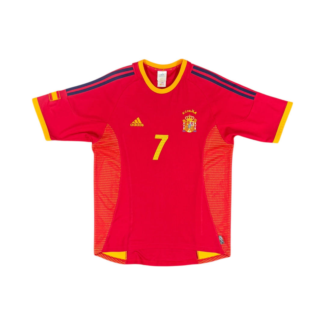 2002-04 Spain Adidas Home Shirt #7 RAUL - 9/10 - (M)