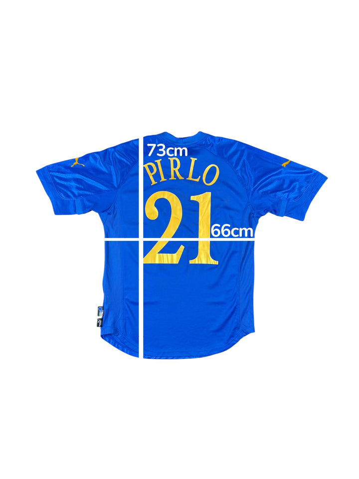 2004-05 Italy Puma Home Shirt #21 PIRLO - 8/10 - (L)