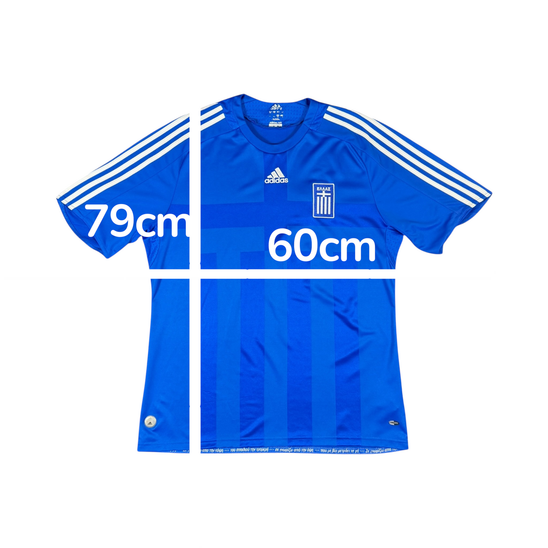 2008-09 Greece Adidas Home Shirt - 9/10 - (XL)