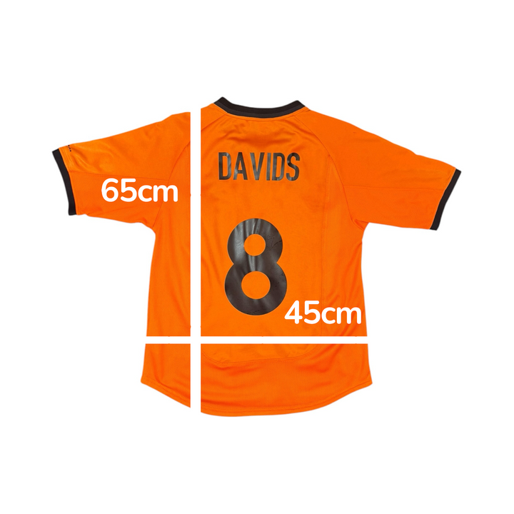 2000-02 Netherlands Home Shirt DAVIDS #8 - 6/10 - (15-16 Years)