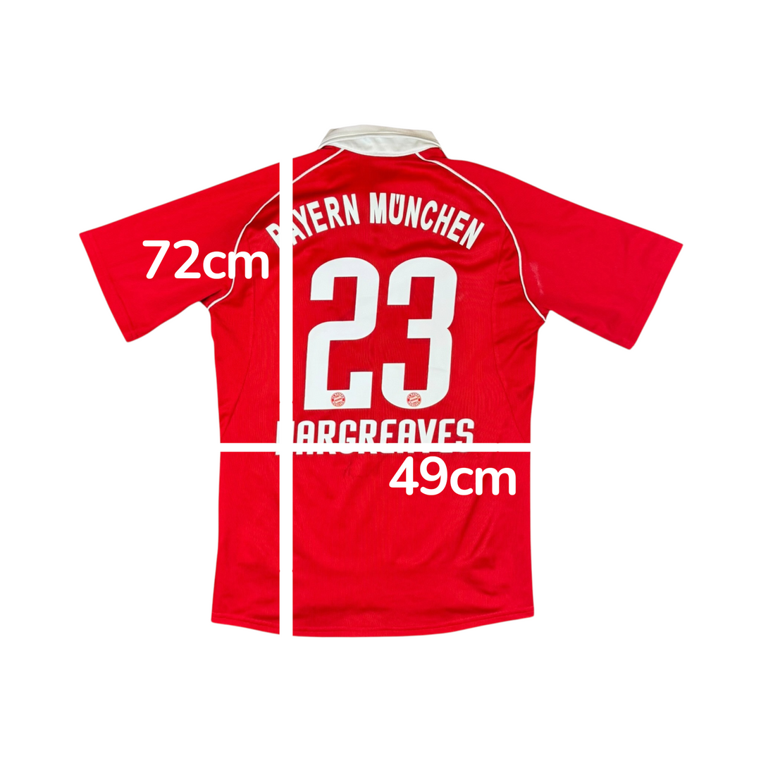 2005-06 Bayern Munich Adidas Home Shirt HARGREAVES #23 - 9/10 - (S)