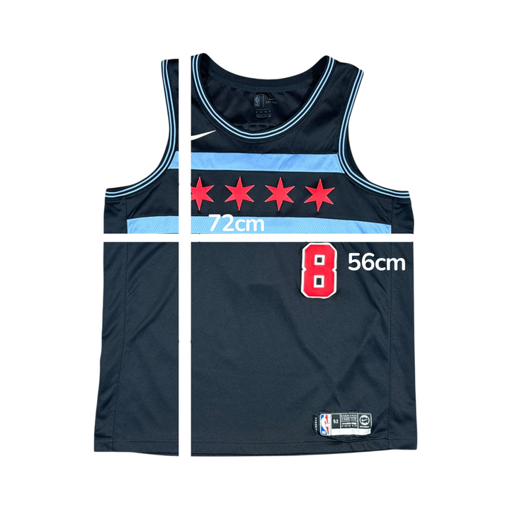 2018-19 Chicago Bulls Nike City Basketball Jersey #8 LAVINE - 8/10 - (XL)