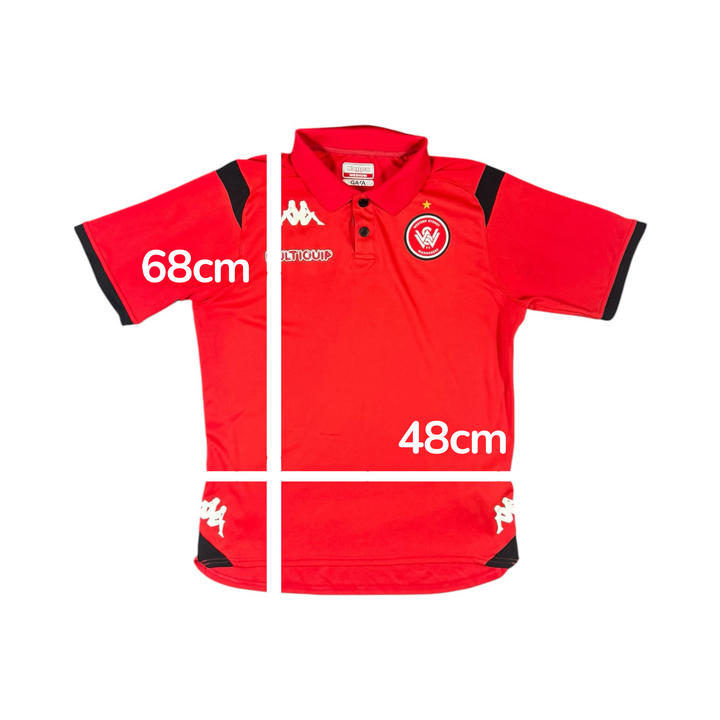 2021-22 Western Sydney Wanderers Travel Polo Shirt - 7/10 - (M)
