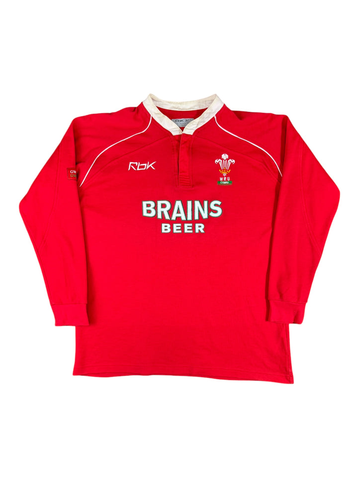 2007/08 Wales Reebok Rugby Longsleeve Shirt - 8/10 - (M)