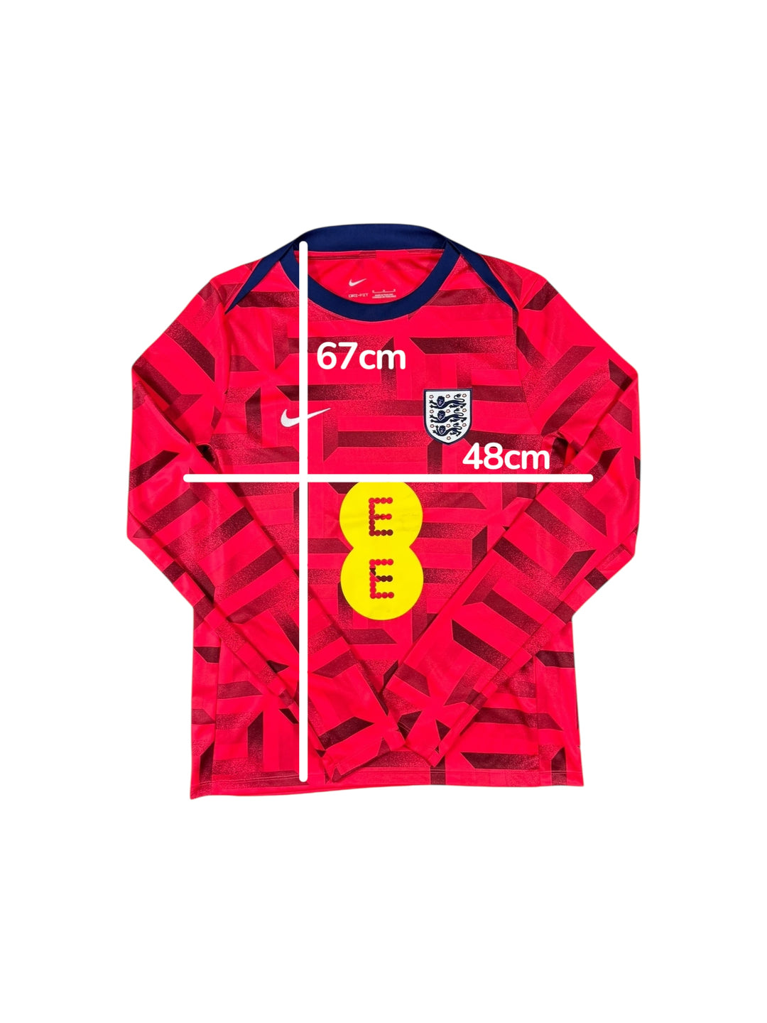 2024 England Nike Pre-Match Long Sleeve Shirt - 9/10 - (M)