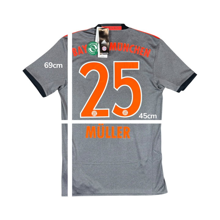 2016-17 Bayern Munich Adidas Away Shirt #25 MULLER Brand New (XS)