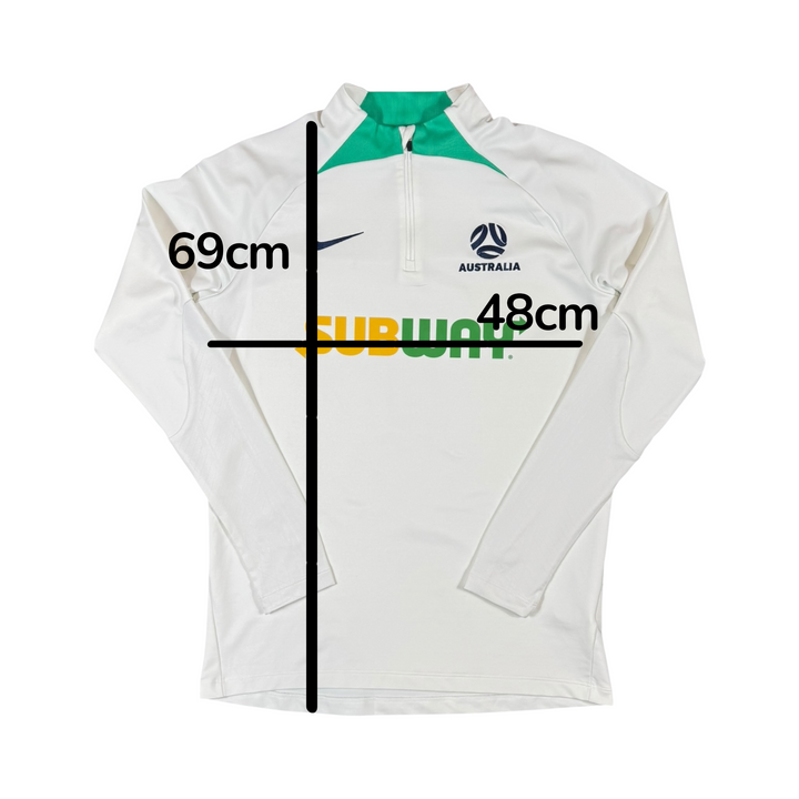 2023-24 Australia Nike 1/4 Zip Training Shirt Player Issue - 10/10 - (M)