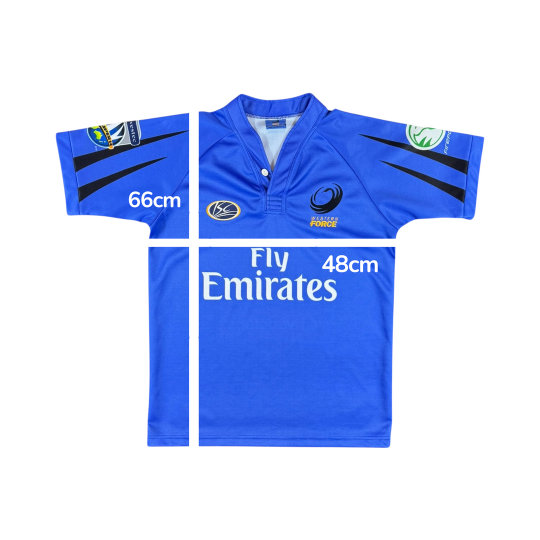 2007 Western Force ISC Rugby Home Shirt Womens - 9/10 - (L)