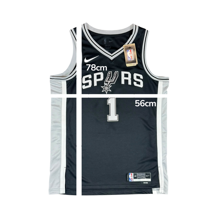 2024-25 San Antonio Spurs Nike Basketball Jersey #1 WEMBANYAMA Brand New (L)