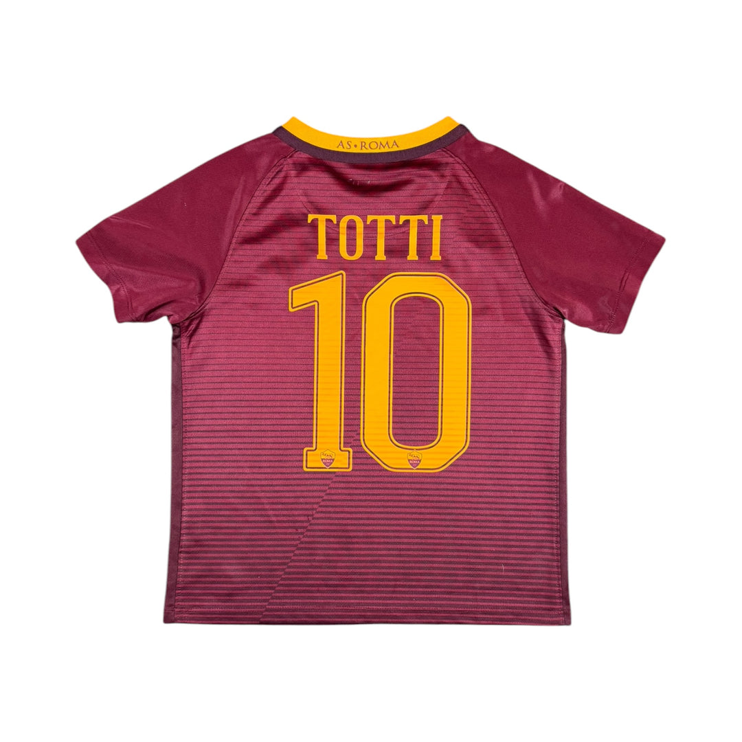 2016-17 Roma Nike Home Shirt + Shorts #10 TOTTI - 9/10 - (6-7 Years)