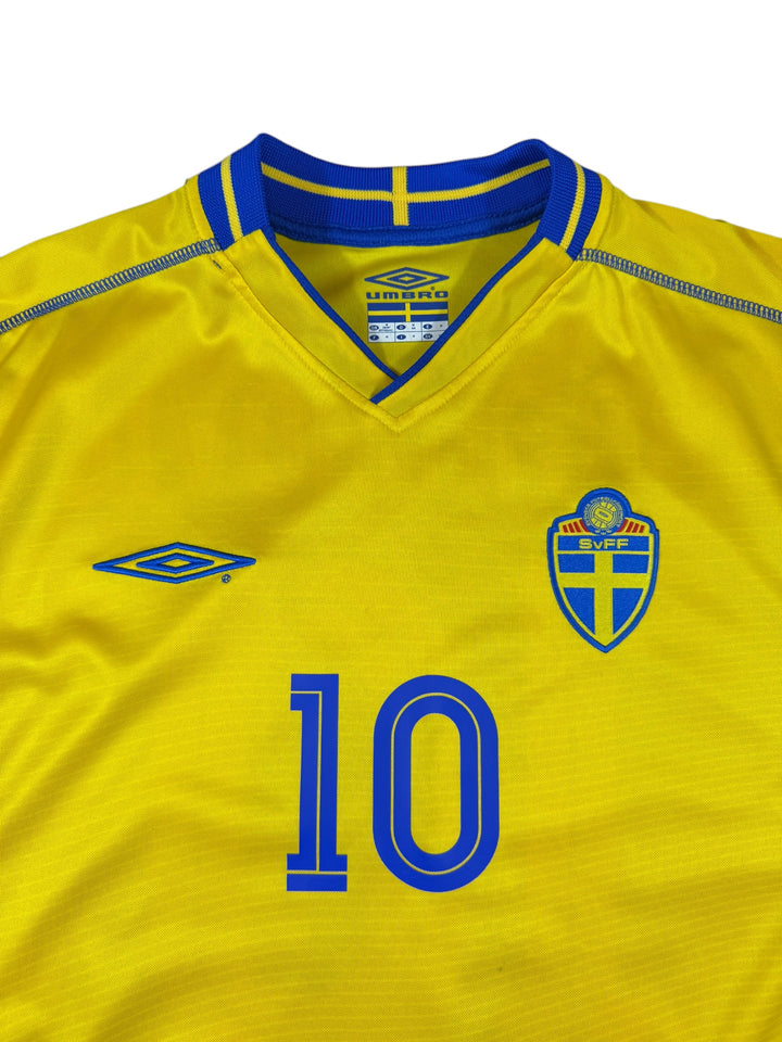 2004 Sweden Umbro Football Shirt #10 Ibrahimovic - 9/10 - (M)