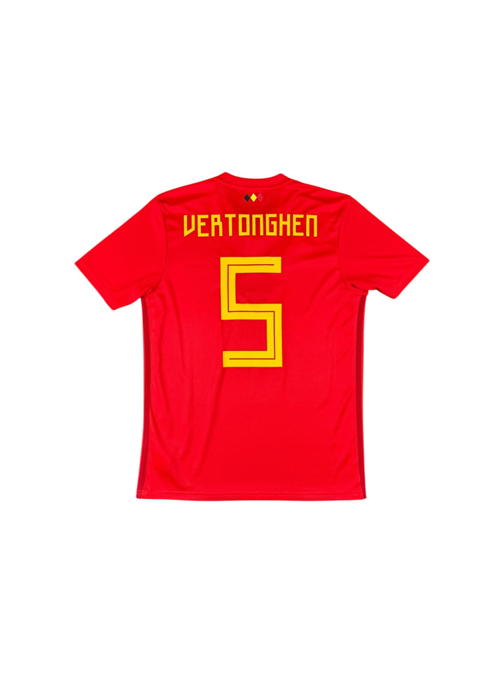 2018-19 Belgium Adidas Home Shirt #5 VERTONGHEN - 9/10 - (M)