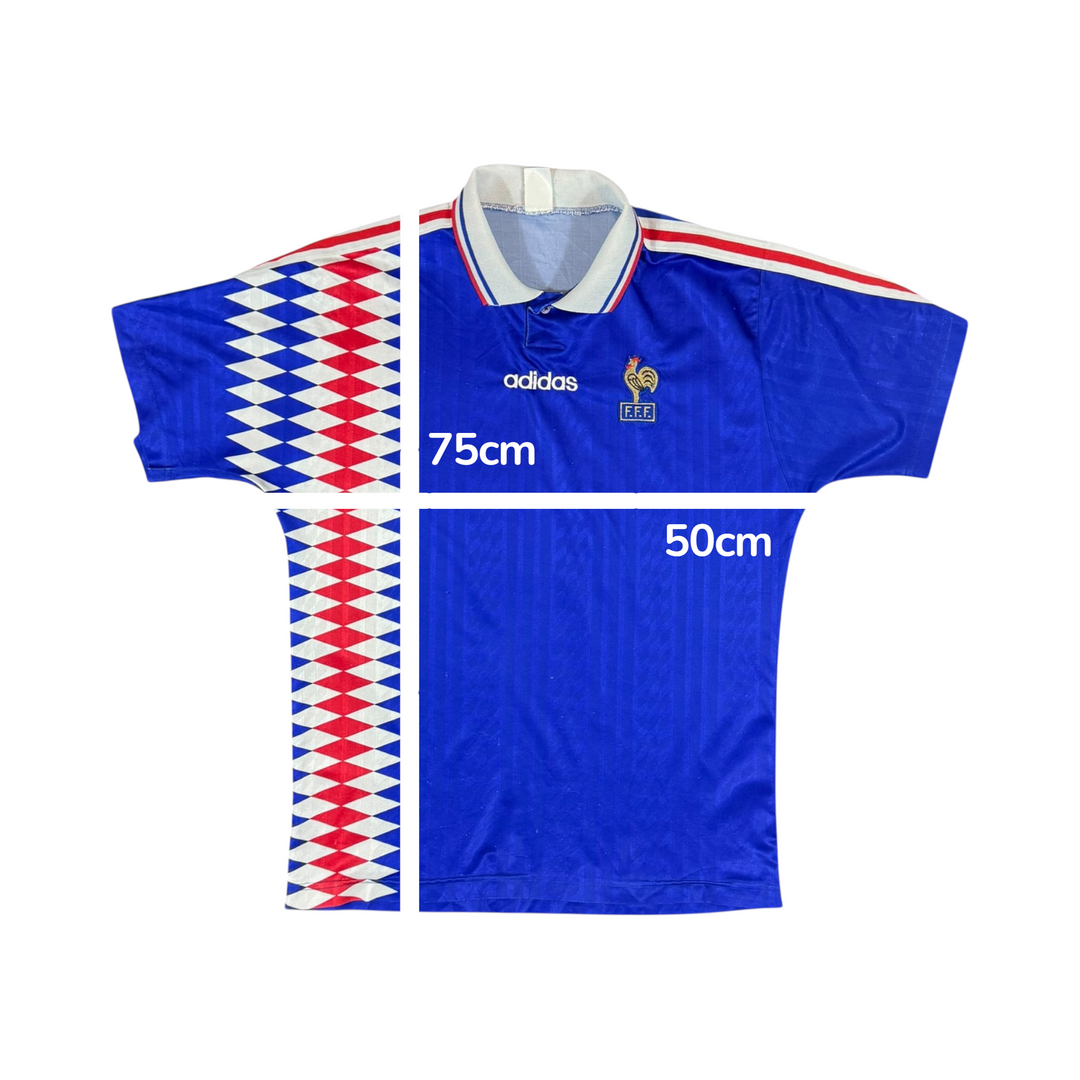 1994-96 France Adidas Home Shirt - 7/10 - (L)