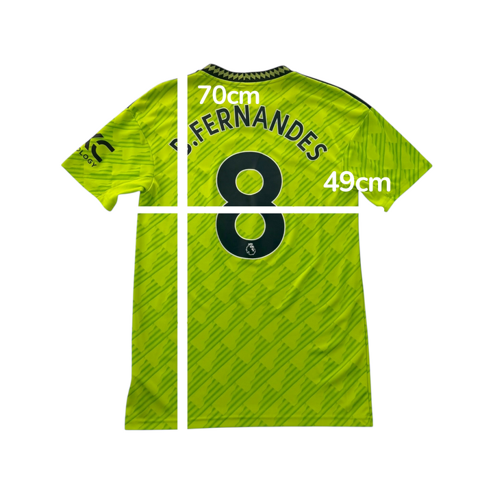 2022-23 Manchester United Adidas Third Shirt #8 B. FERNANDES - 9/10 - (S)