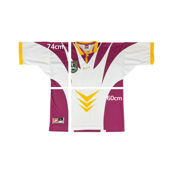1998 Brisbane Broncos Nike Rugby League Shirt - 9/10 - (L)