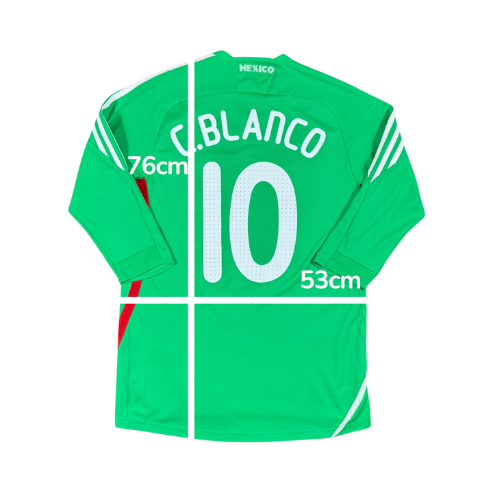 2008-09 Mexico Adidas Home Shirt C. BLANCO #10 - 10/10 - (L)