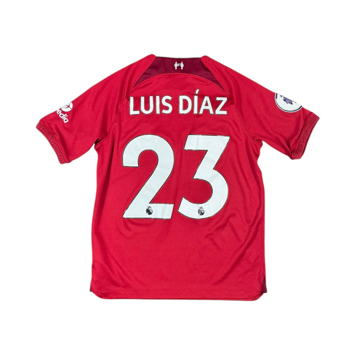 2022-23 Liverpool Home Shirt LUIZ DIAZ #23 - 8/10 - (13-14 Years)