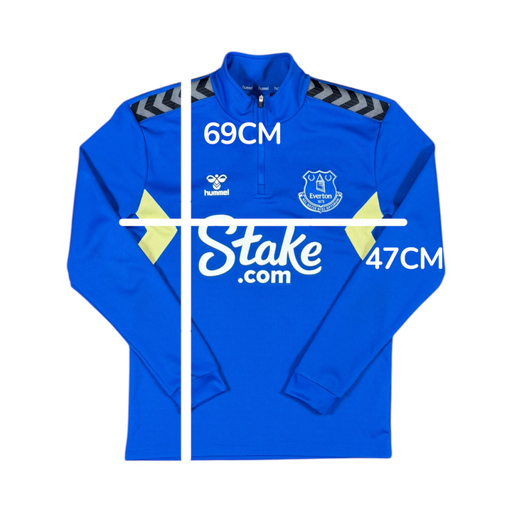 2023-24 Everton 1/4 Zip Training Shirt - 9/10 - (S)