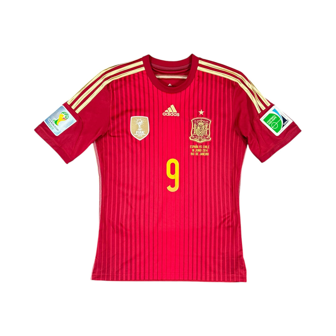 2013-15 Spain Adidas Home Shirt TORRES #9 - 9/10 - (M)