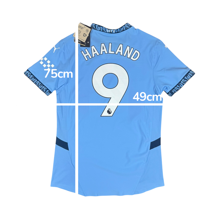 2024-25 Manchester City Puma Home Player Authentic Shirt #9 HAALAND Brand New (S)