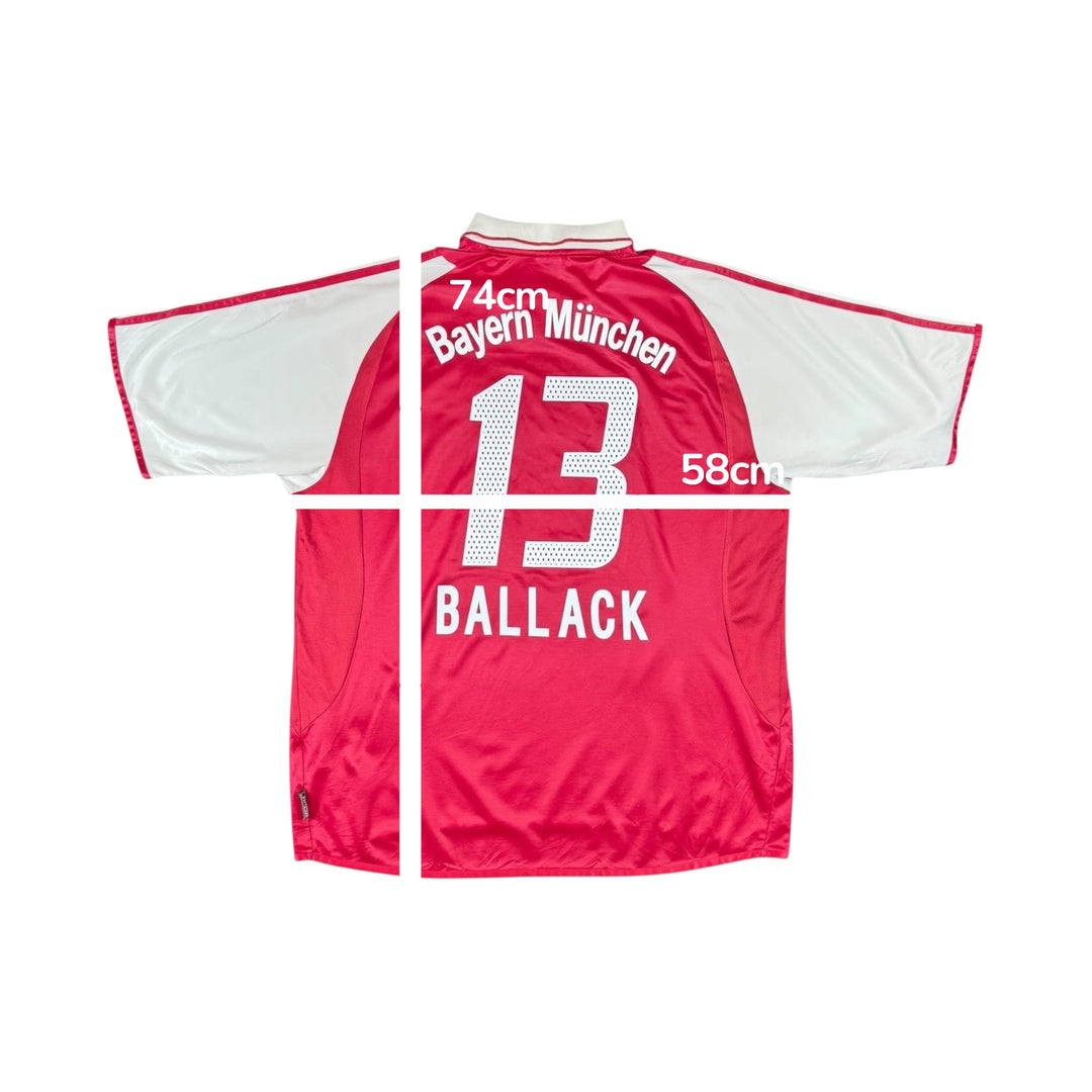 2003-04 Bayern Munich Adidas Home Shirt #13 BALLACK - 9/10 - (XL)