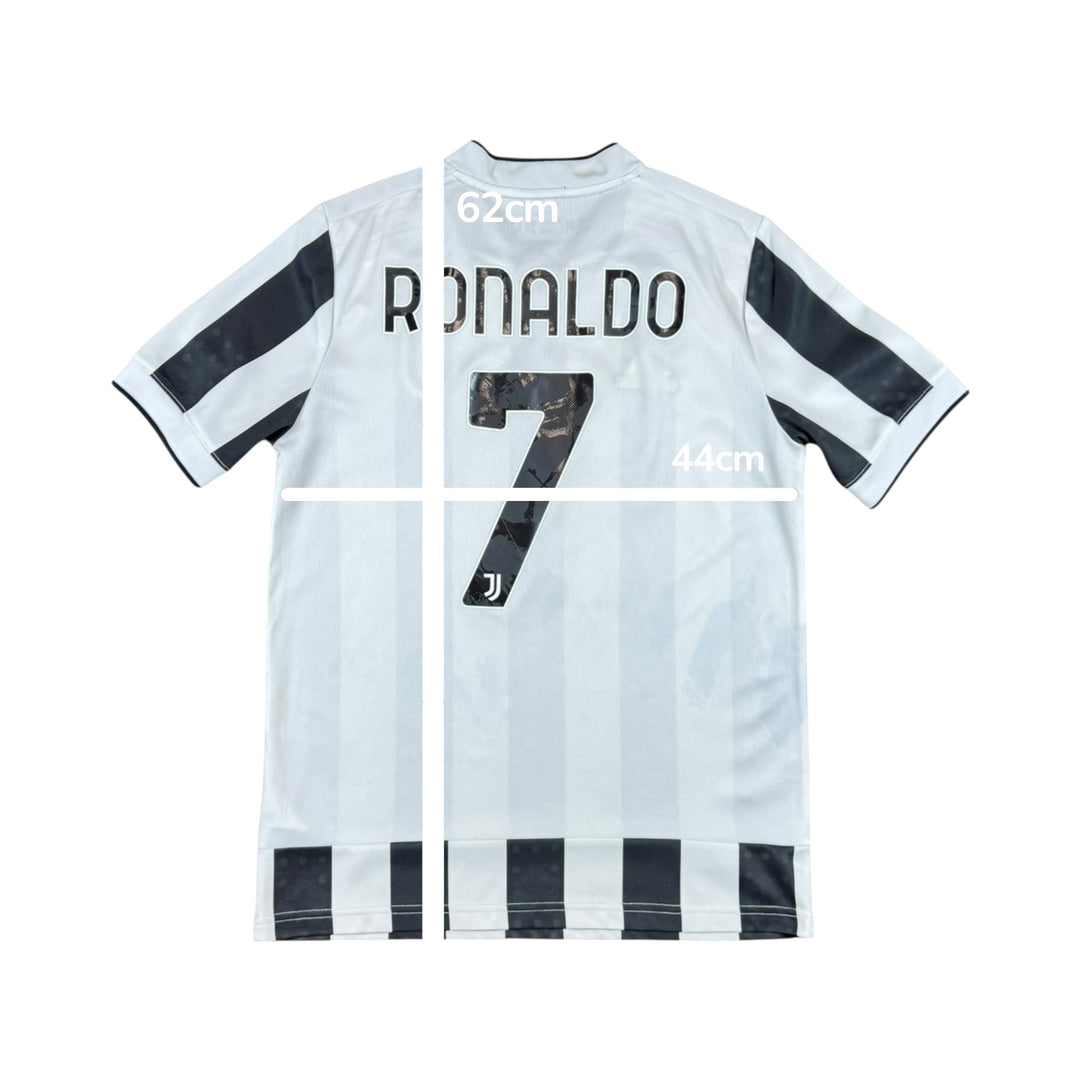 2021-22 Juventus Adidas Home Shirt #7 RONALDO - 7/10 - (13-14 Years)