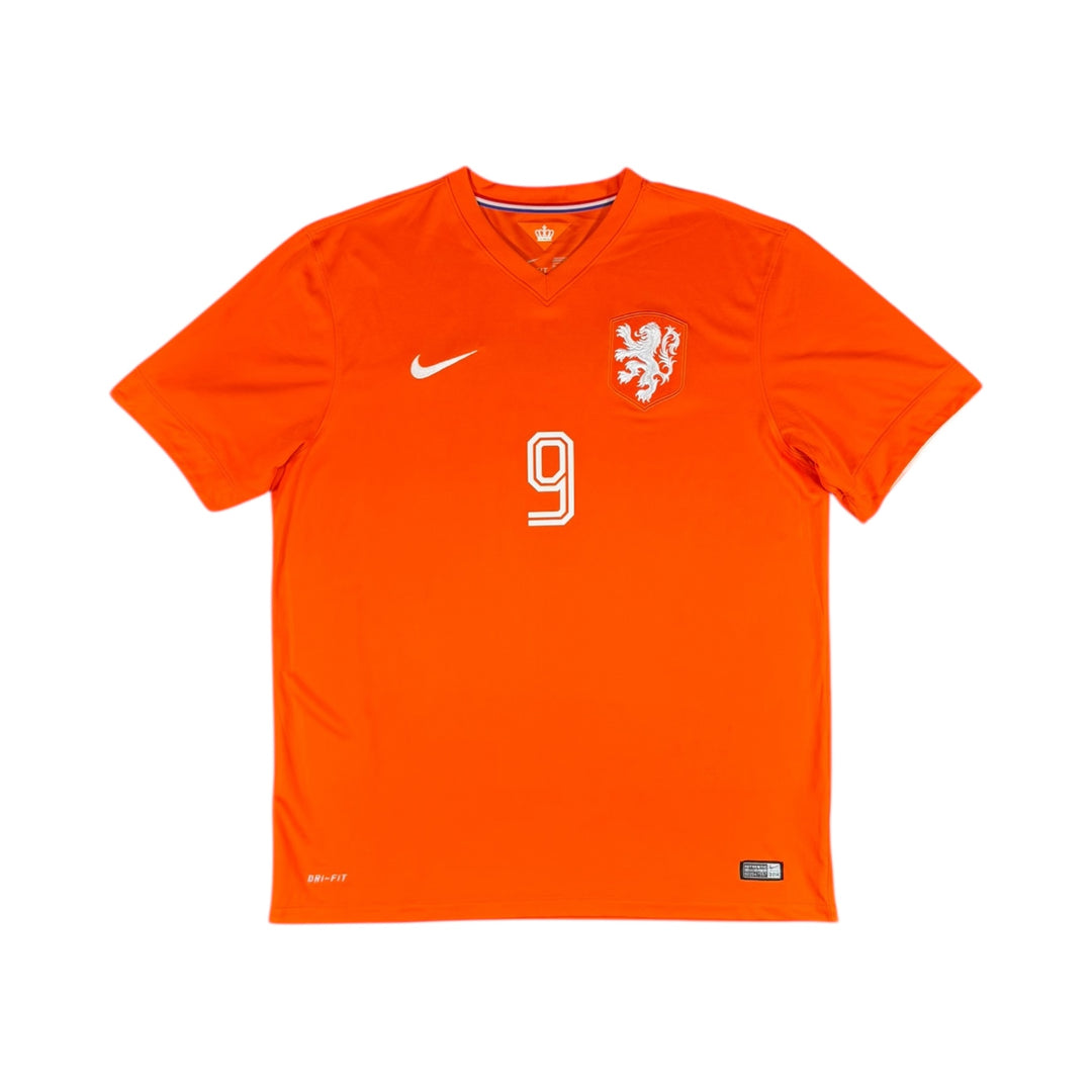 2014-15 Netherlands Nike Home Shirt #9 V. PERSIE - 9/10 - (XL)