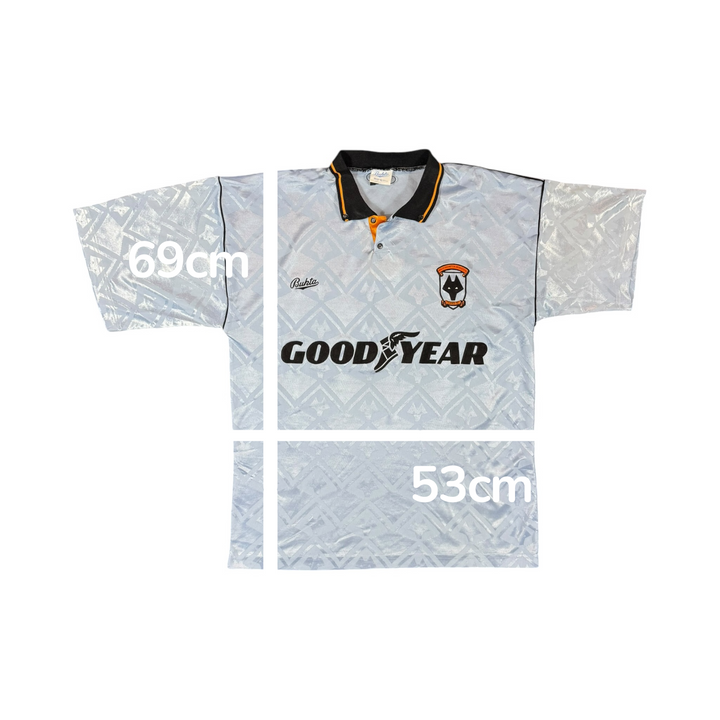1991-92 Wolves Away Shirt - 8/10 - (M)